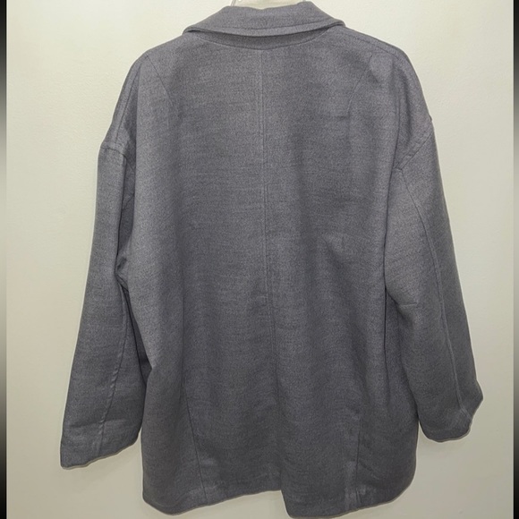 Free People oversized coat grey size L - Picture 3 of 16